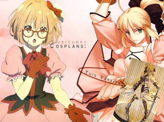 kuricurry cosplans: Saber Lily + Mirai Idol version